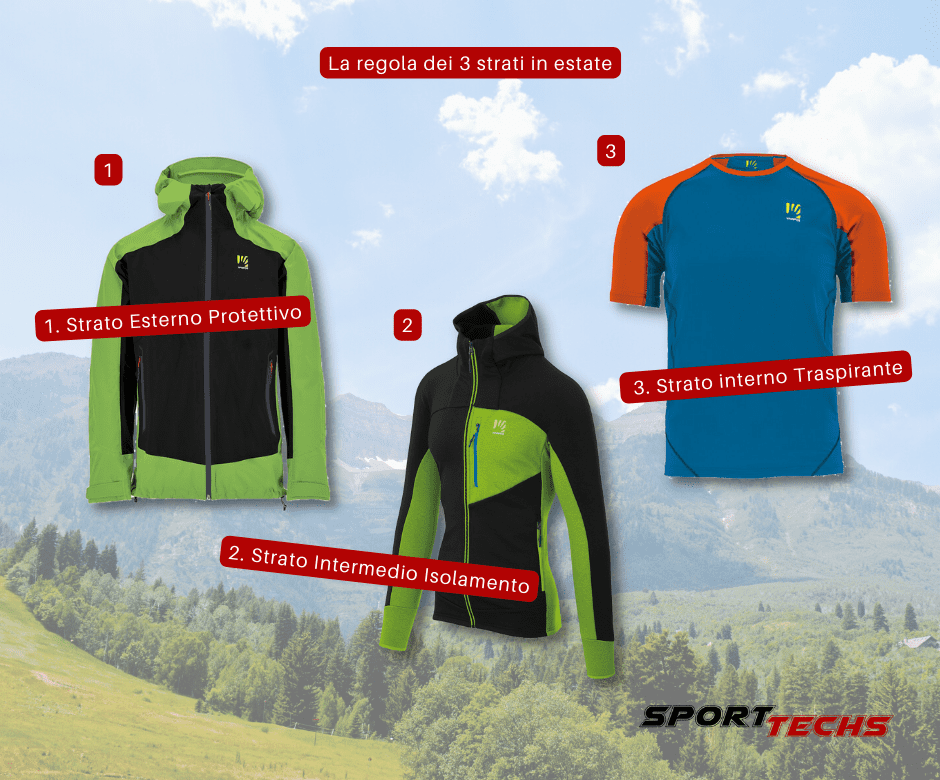 La regola degli strati in estate con Karpos sporttechs