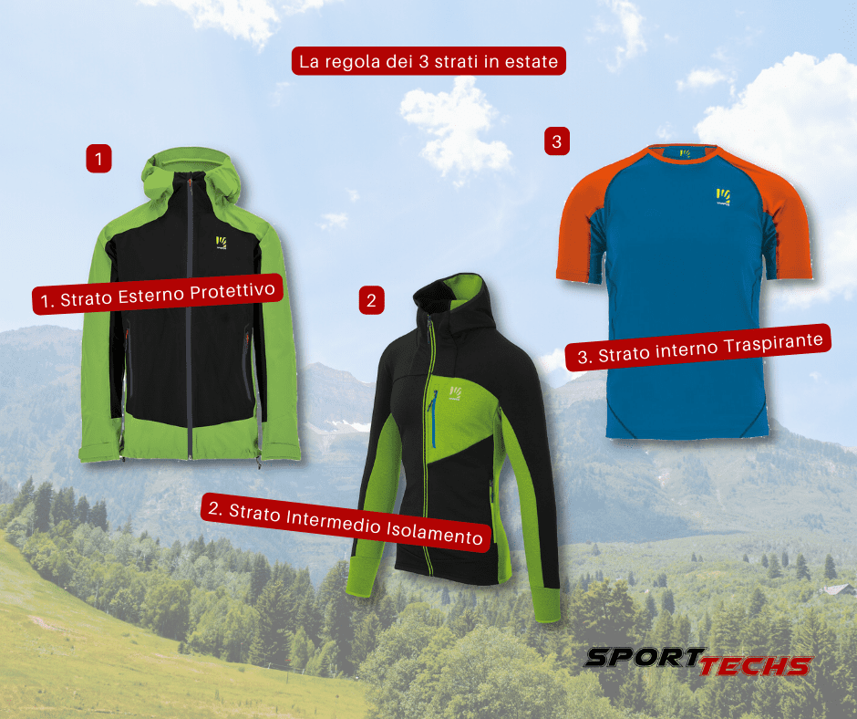 La regola degli strati in estate con Karpos sporttechs