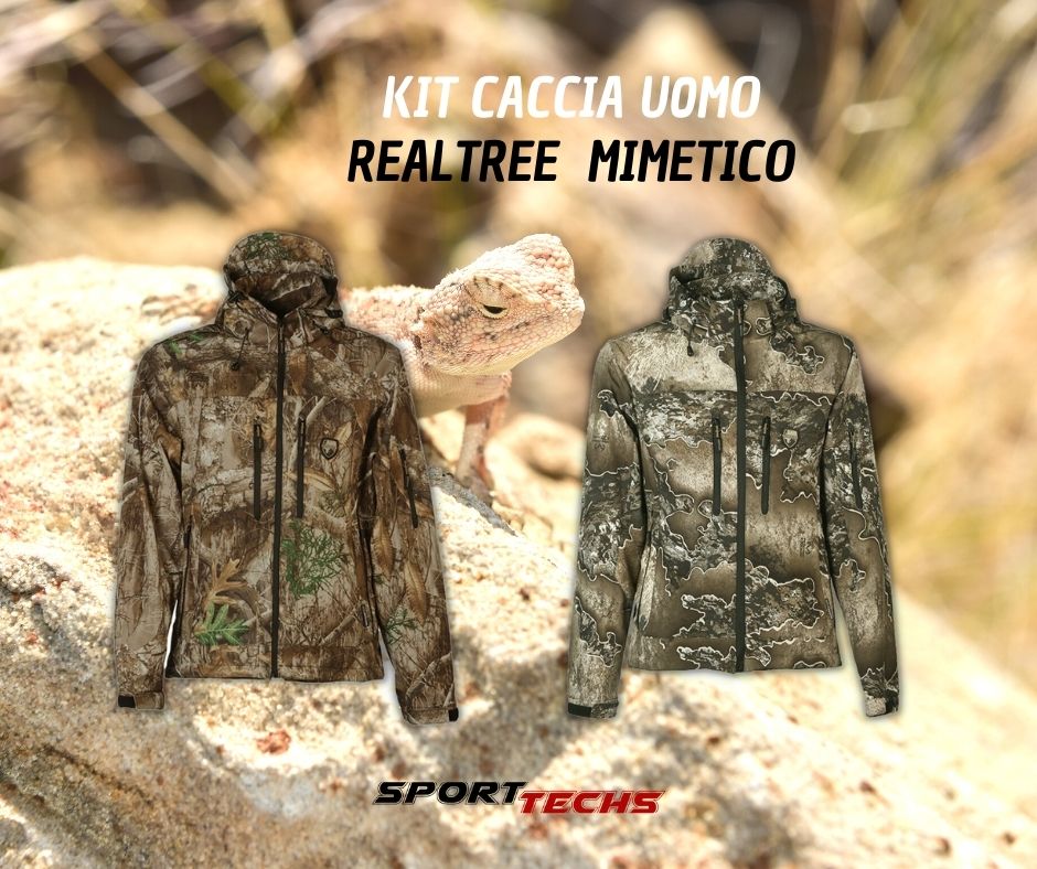 kit caccia uomo mimetico