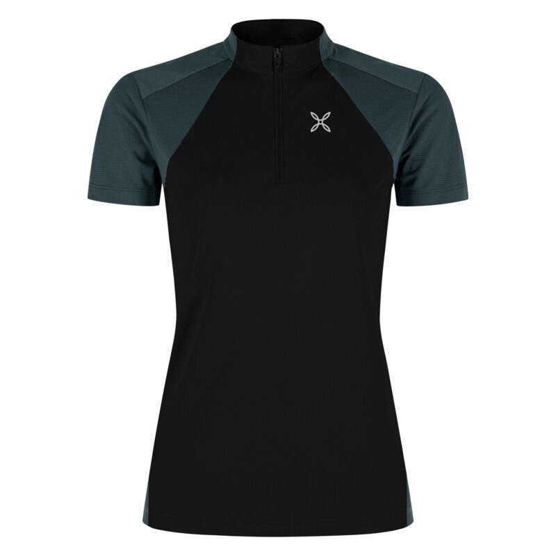 Outdoor T-Shirt für maximalen Komfort an Sommertagen in den Bergen.Outdoor T-Shirt Women's Montura HADE ZIP MTZN38W