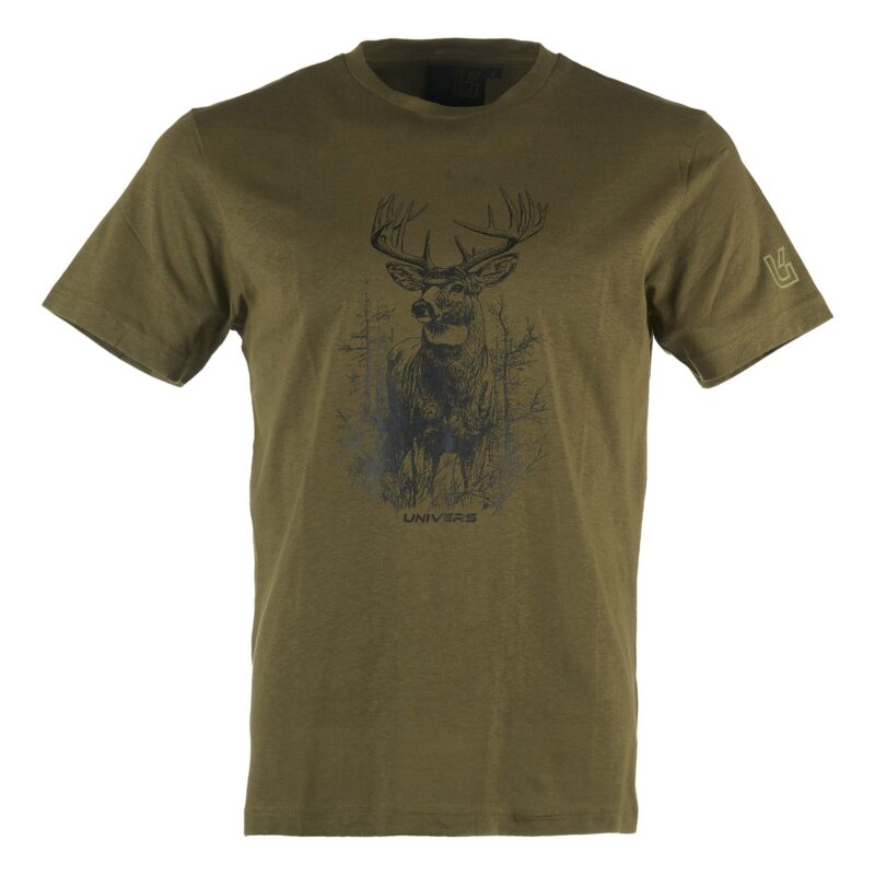 T-Shirt chasse Homme Univers Cerf 94462