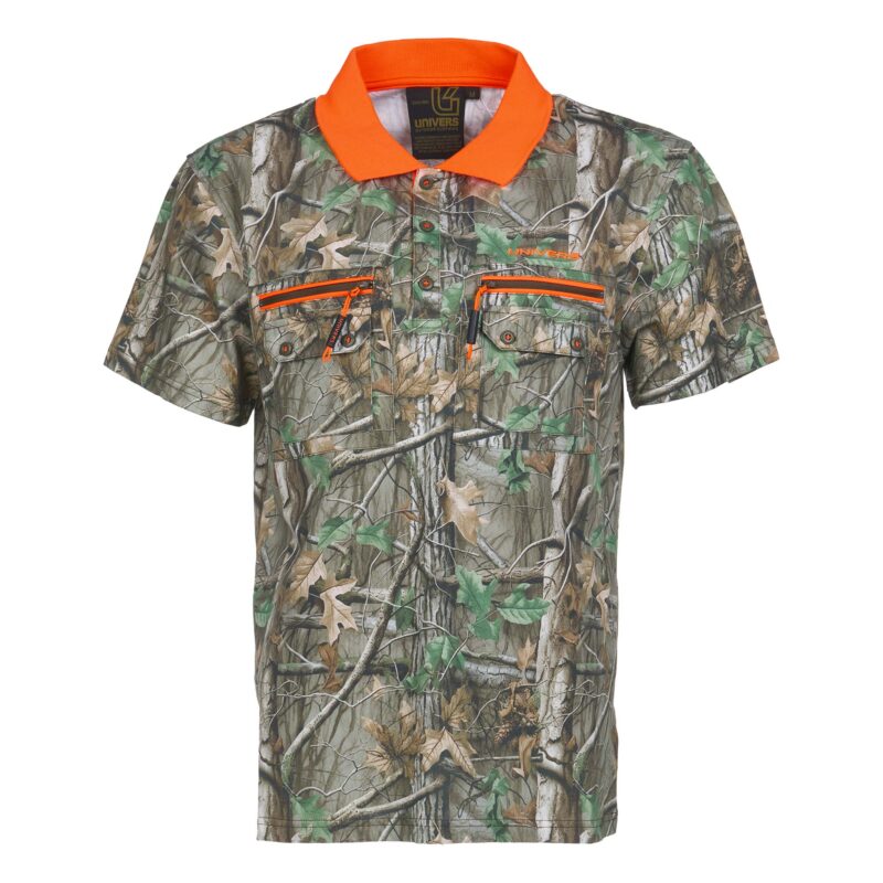 Folhas Camufladas - Laranja Fluorescente