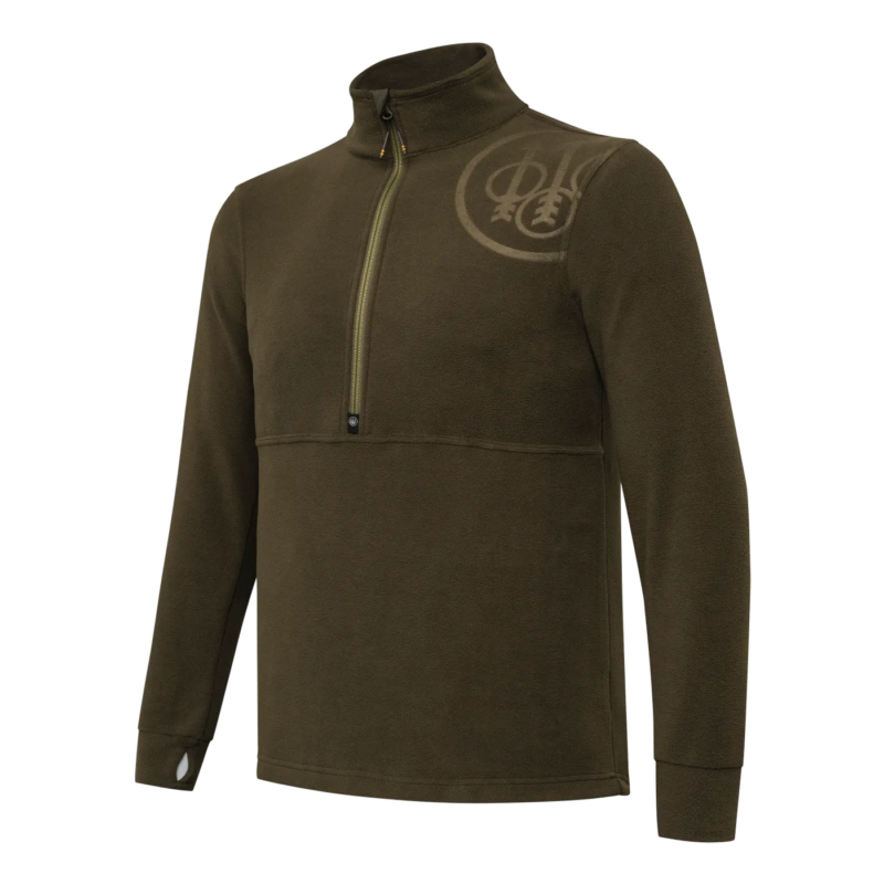 Forro polar de caza Beretta para hombre HP LOGO Media cremallera P3741T2534